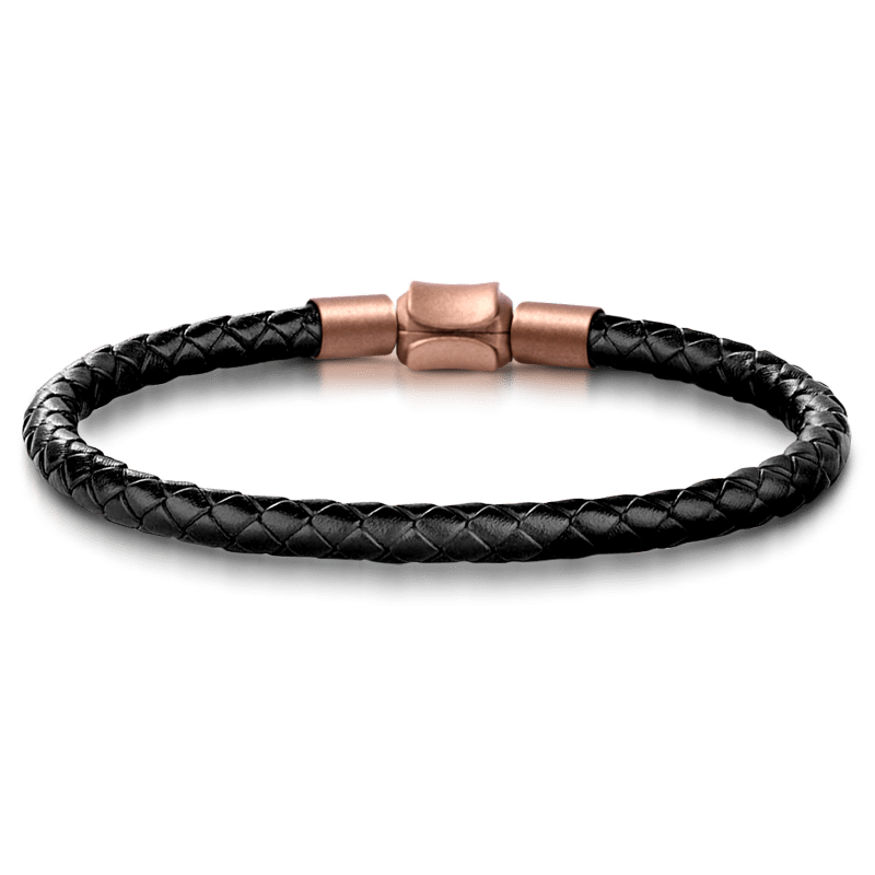 Pirate Ship Vintage Bead & Customized Classic Beads S925 Sterling Silver with Gift Copper Black Leather Men's Bracelet Jewelry for Men_4