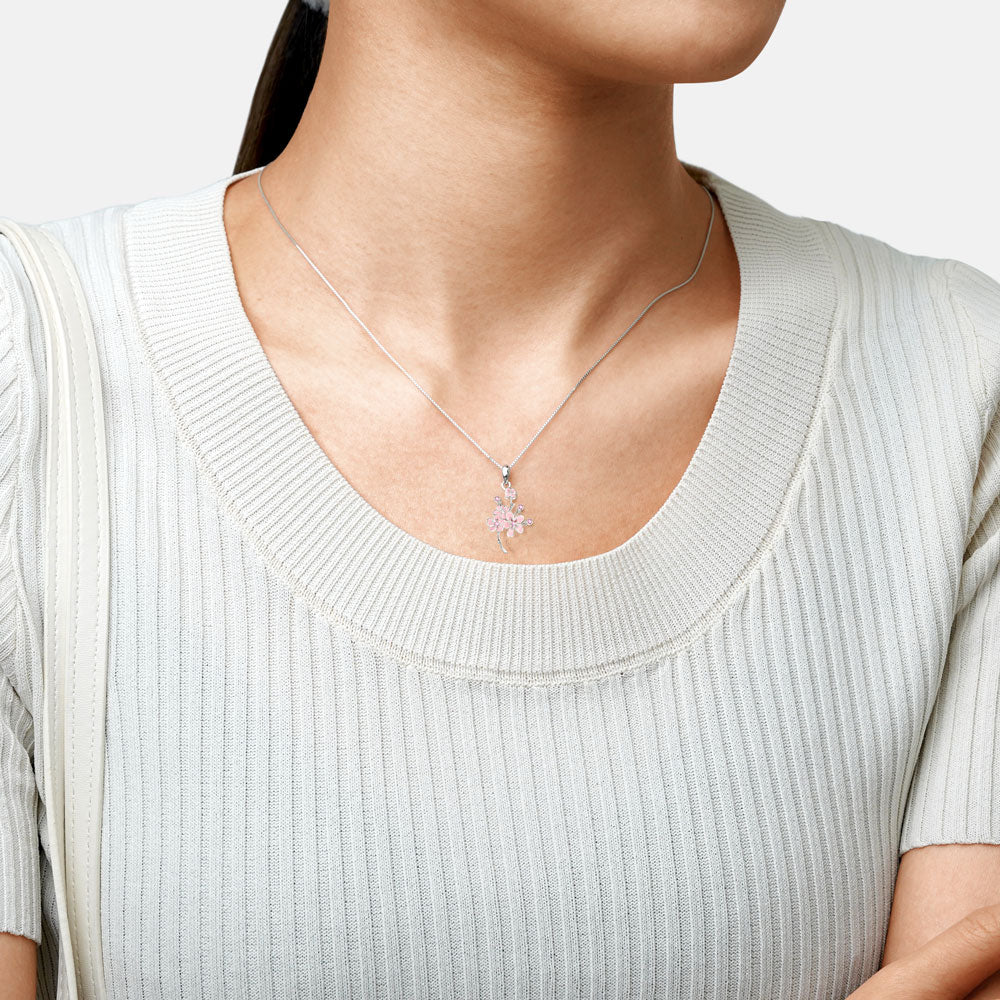 Gnoce Cherry Blossoms Necklace_3
