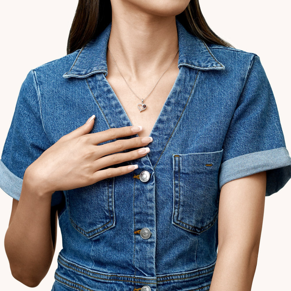 Gnoce Projection Sister Love Personalized Photo Pendant Dangle Charm_5