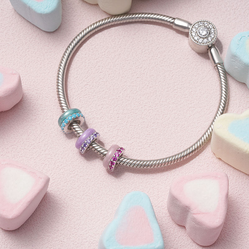Gnoce Candy Colors Pink Basic Stopper Charm_2