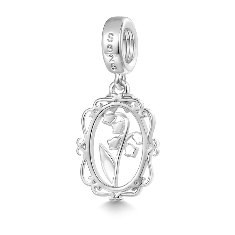 Gnoce Retro Lily Of The Valley Flowers Pendant Dangle Charm_2