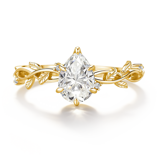 Gnoce Nature-Inspired Leaf & Vine Engagement Ring_1