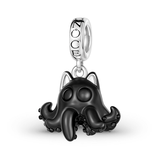 Gnoce Cute Black Octopus Cat Charm_1