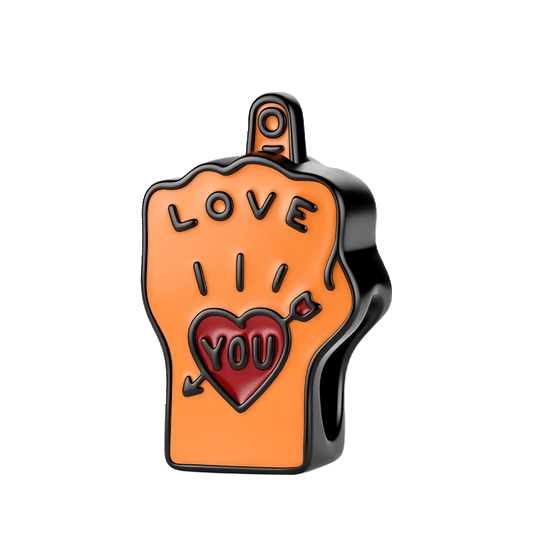 Gnoce Middle Finger Gesture "LOVE YOU" Charm_1