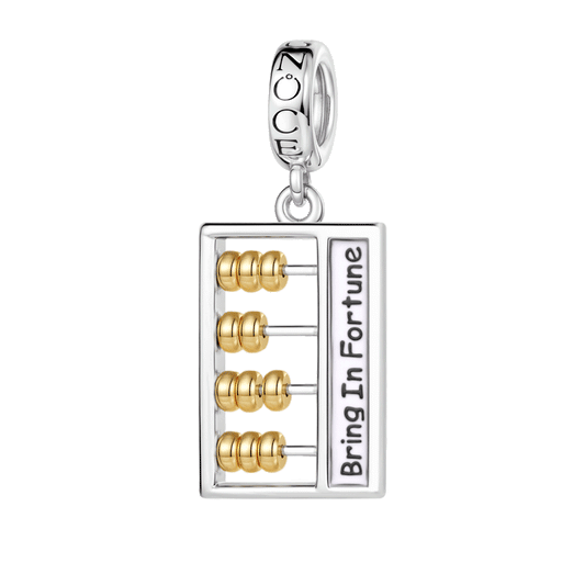 Gnoce Abacus Charm Platinum-plated Silver Blend_1