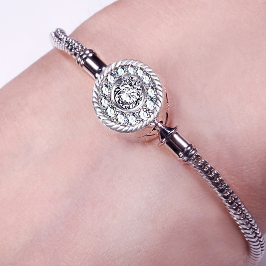 Gnoce Classic Design Bracelet Platinum-plated Silver Blend_3