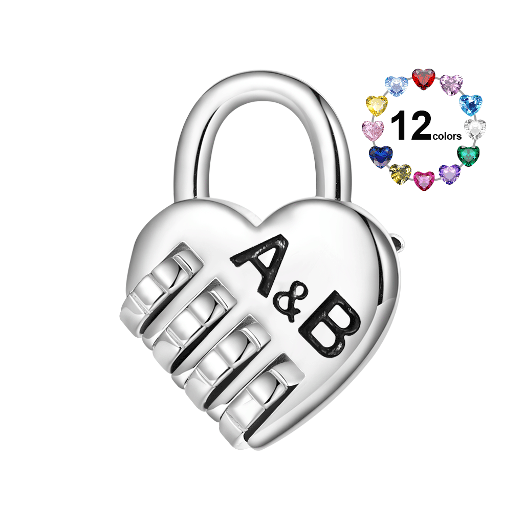 Charm Candado Con Código De Amor