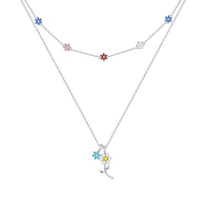 Collar Apilable Con Cuentas de Margaritas