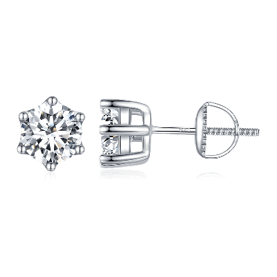 Pendientes Zirconio Seis Garras