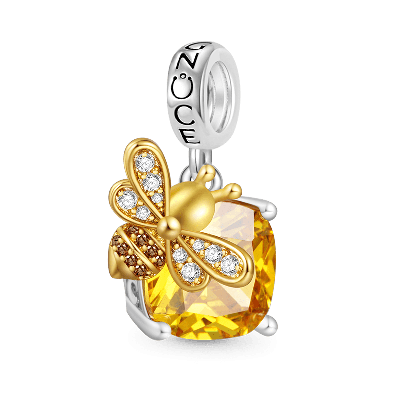 Colgante cuadrado Abeja de la Miel