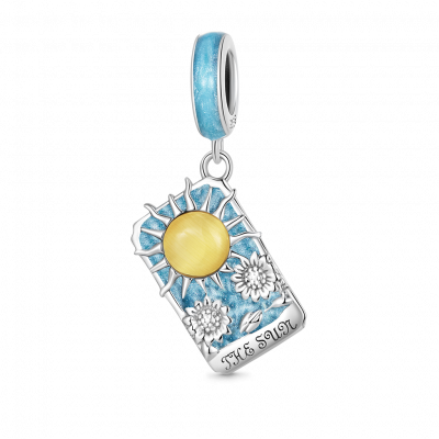 Colgante Sol Tarot Azul