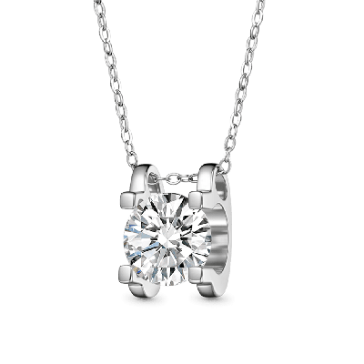 Collar de Moissanita VVS Deslumbrante de 1ct