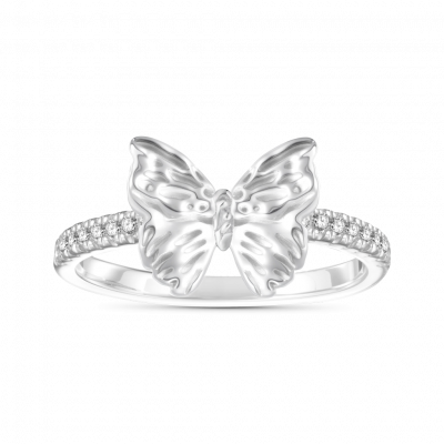 Anillo de Diamante de Mariposa