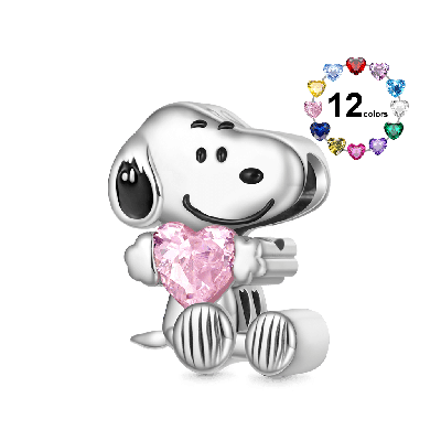 Charm Snoopy Sentado de Los Picapiedra