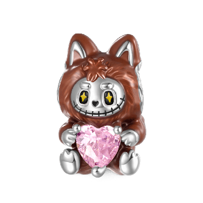 Charm de Muñeca de Juguete Marrón de la Serie Pequeño Monstruo
