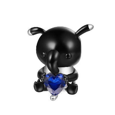 Charm Tapir Malayo Abraza de Corazón