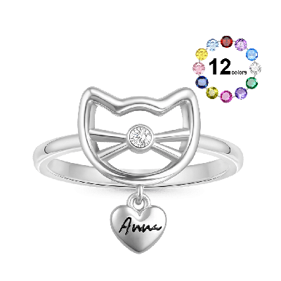 Anillo Personalizado de Gato