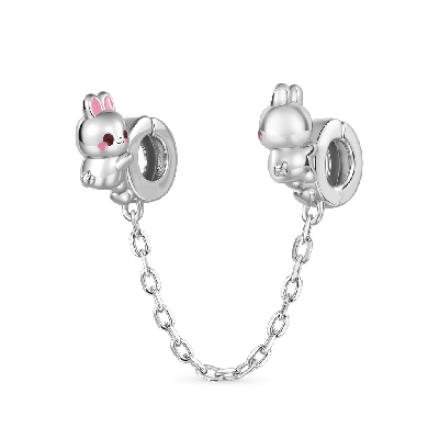 Charm De Cadena De Seguridad "El Amor Siempre Está Conectado"